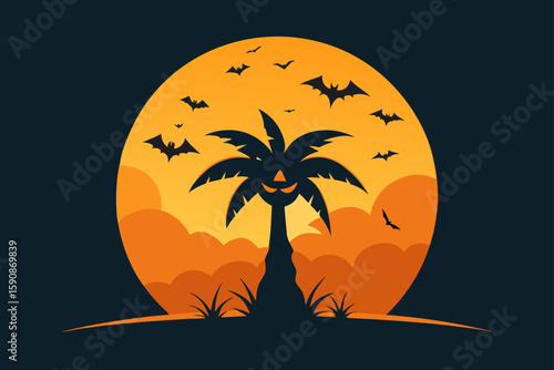 A group of ghosts floating over a tropical forest