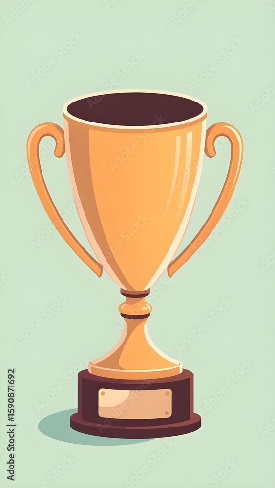 Fototapeta premium gold trophy cup