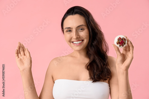 Beautiful woman with bath b...
