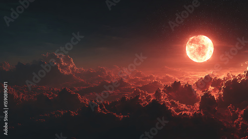 abstract background with clouds