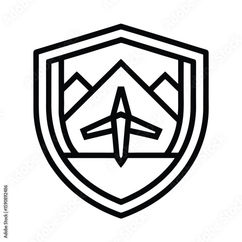 Travel Insurance Policy Outline Vector Illustration