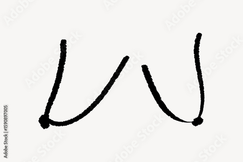 Female breast doodle, illustration vector