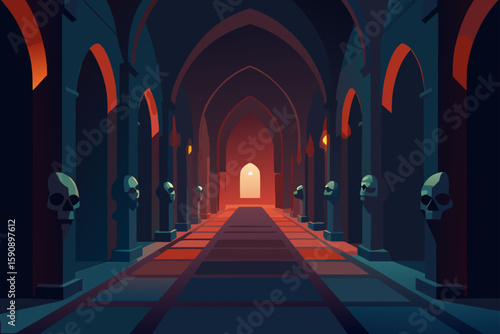 bat shaped flames in gothic candelabra