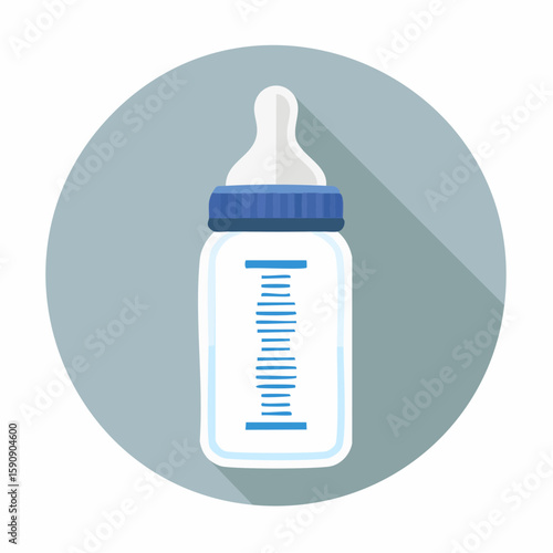 A simple vector icon of a baby bottle