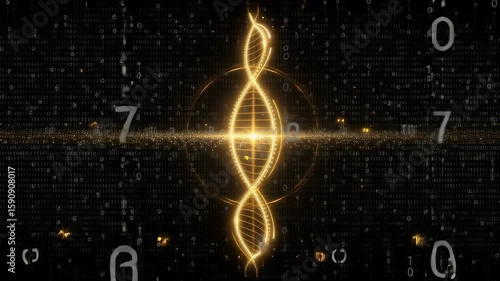 Golden DNA and Neural Matrix Animation/黄金のDNAとニューラルマトリックスアニメーション3