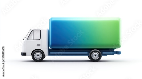 Cartoon delivery truck
