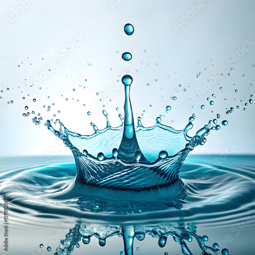 stunning water splash illustration