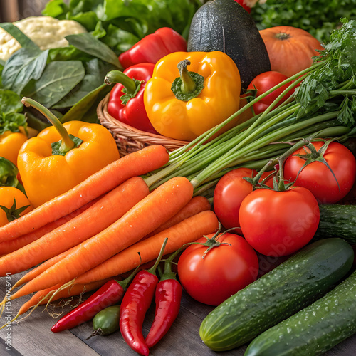 vibrant vegetable harvest a colorful collection of