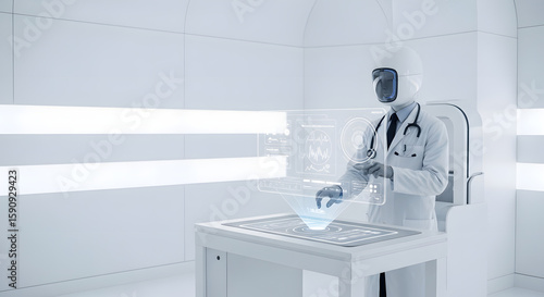 Futuristic Robot Doctor Using Holographic Interface 1.