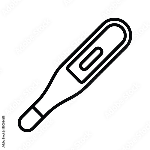 Pregnancy Test Outline Vector Illustration