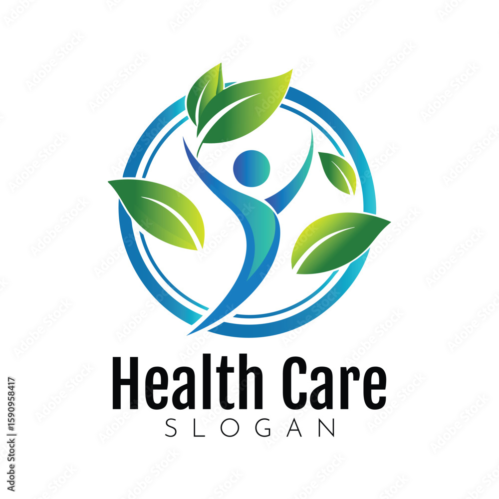 Fototapeta premium healthcare, healthy logo