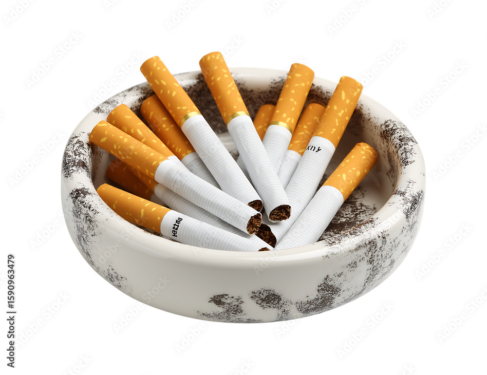 ashtrays and cigarettes isolated on a transparent background ashtrays and cigarettes isolated on a transparent background