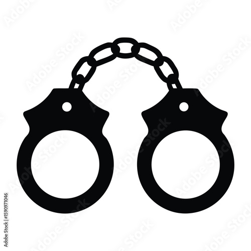 handcuffs isolated on white