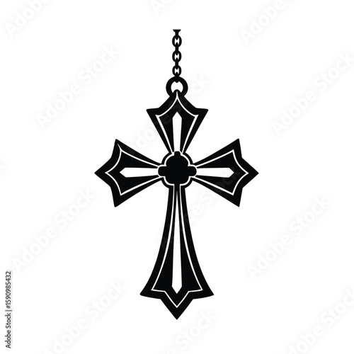 Latin Style Cross Pendant Design