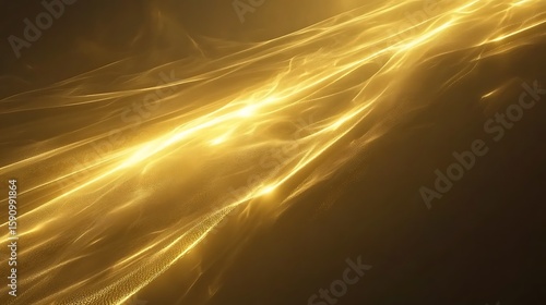 Abstract gold energy streams