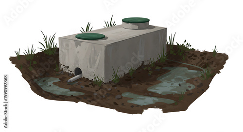 Septic Tank Illustration