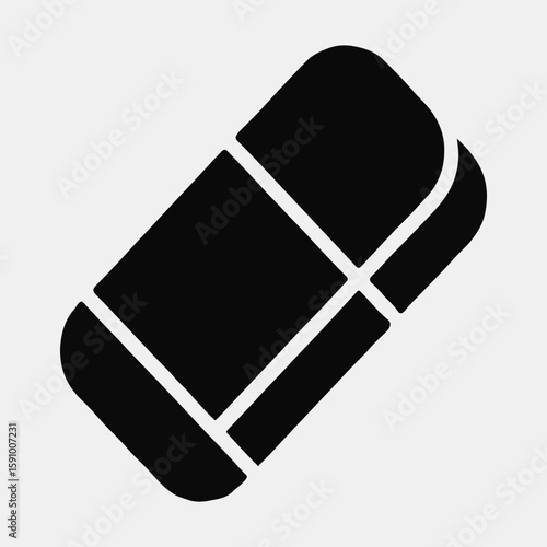 Simple Black Erasure Icon set
