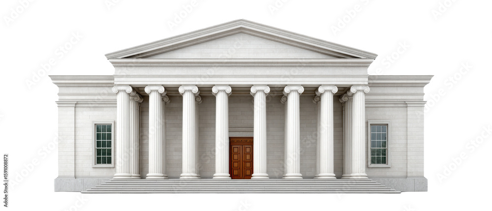 A large neoclassical white stone building featuring a symmetrical facade, tall Corinthian columns, and a central pediment with detailed architectural elements. A large neoclassical white stone building featuring a symmetrical facade, tall Corinthian columns, and a central pediment with detailed architectural elements.