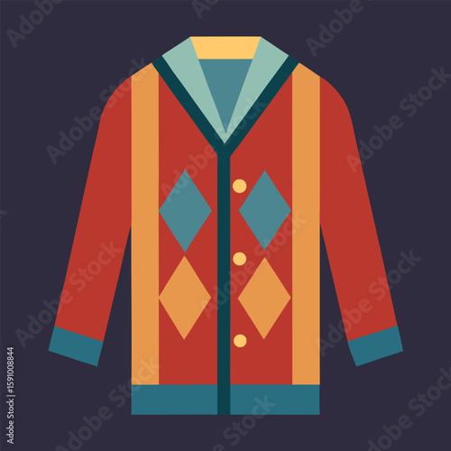 Abstract geometric pattern design for apparel and textiles