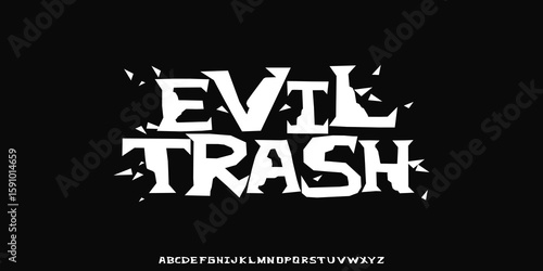 Alphabet street art font dynamic graffiti font for modern bold marker logo, spirited expressive headline, youth urban vibe. Art typographic design. Vector typeset Illustration