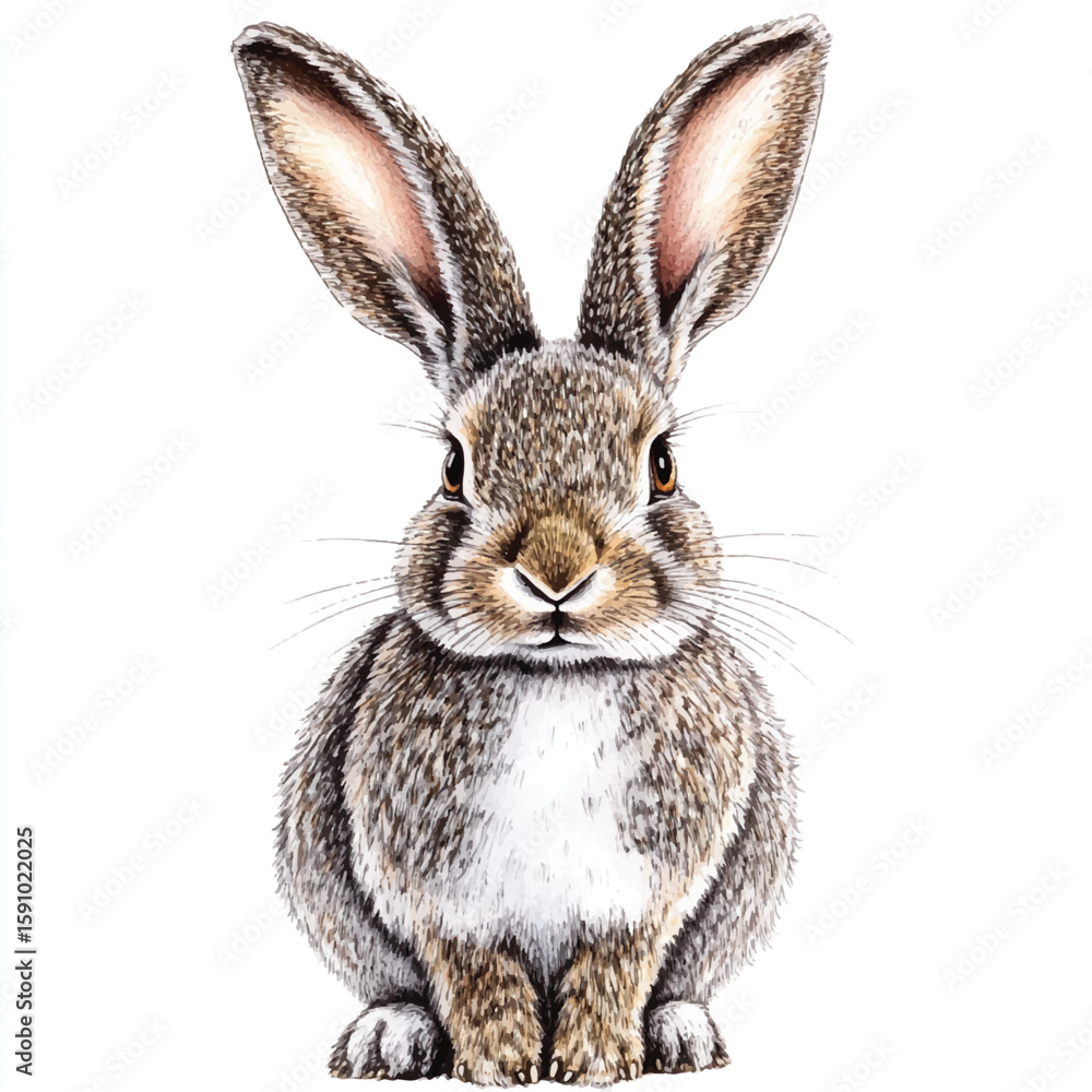 Obraz premium a rabbit with big ears