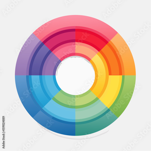 gentle loop of concentric circles softly expanding and contracting