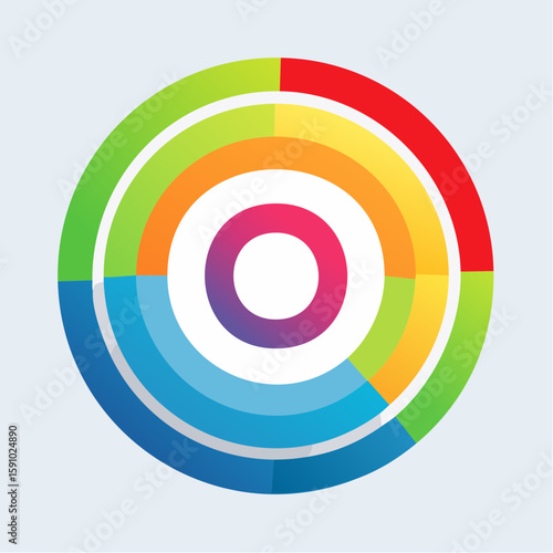 gentle loop of concentric circles softly expanding and contracting