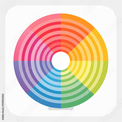 gentle loop of concentric circles softly expanding and contracting