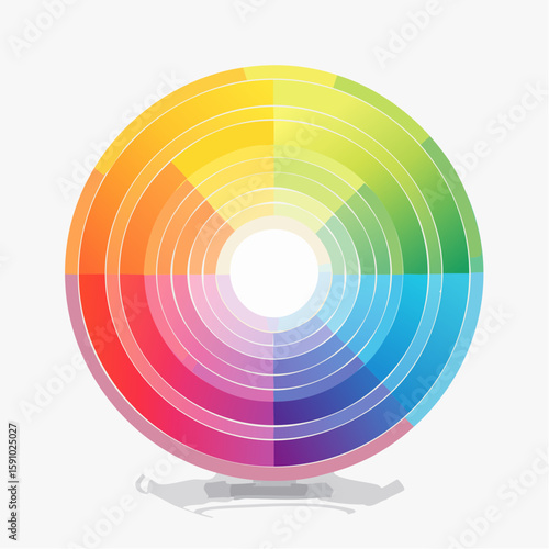 gentle loop of concentric circles softly expanding and contracting