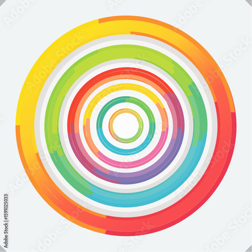 gentle loop of concentric circles softly expanding and contracting