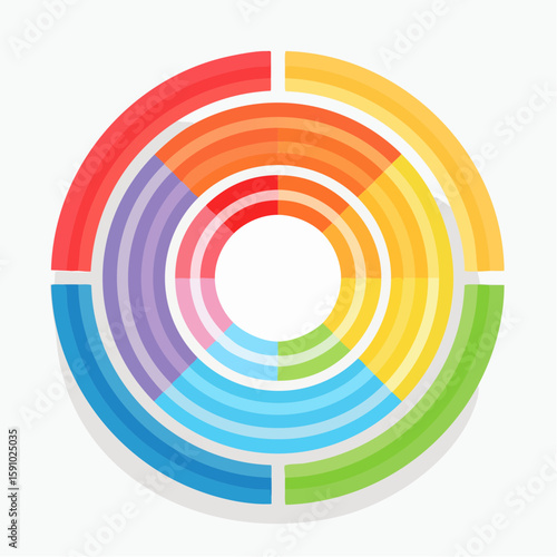 gentle loop of concentric circles softly expanding and contracting