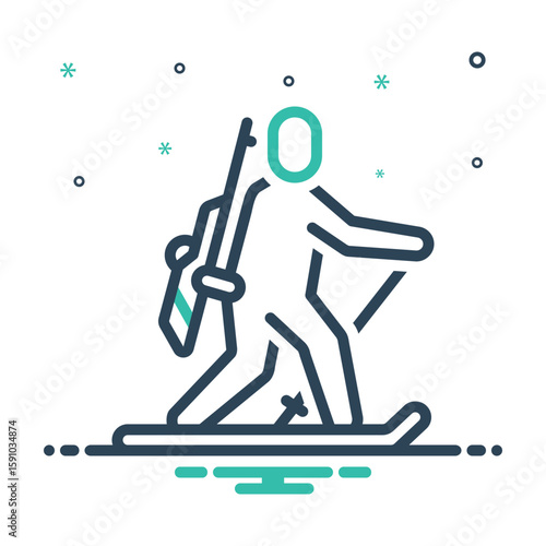 Mix icon for biathlon