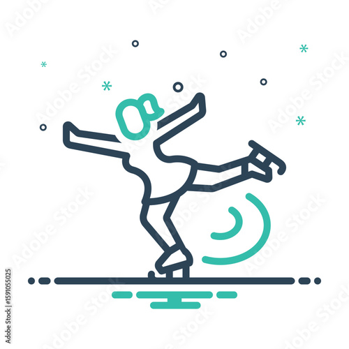 Mix icon for figure skating