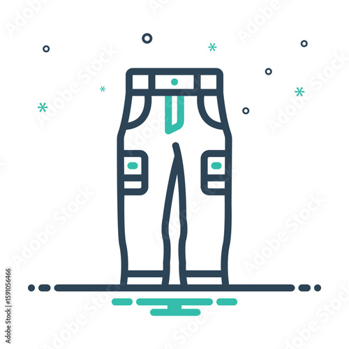Mix icon for pants