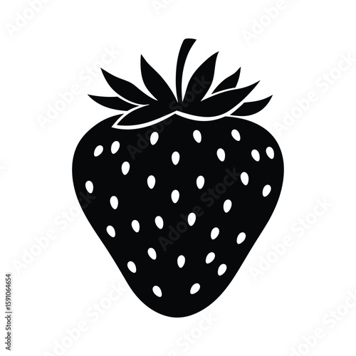 A vibrant strawberry, isolated on white background, showcases its juicy sweetness and natural appeal