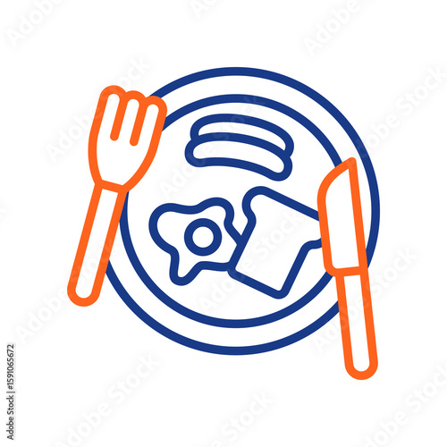 Breakfast Plate Icon