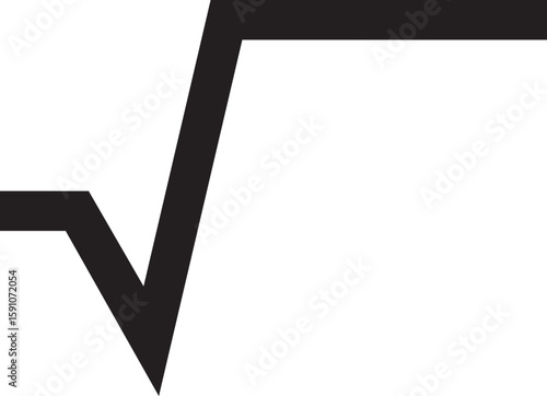 Square Root  icon vector illustration