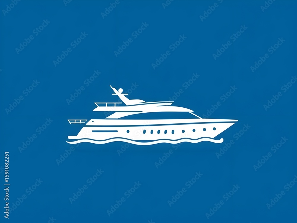 Naklejka premium luxury cruise ship