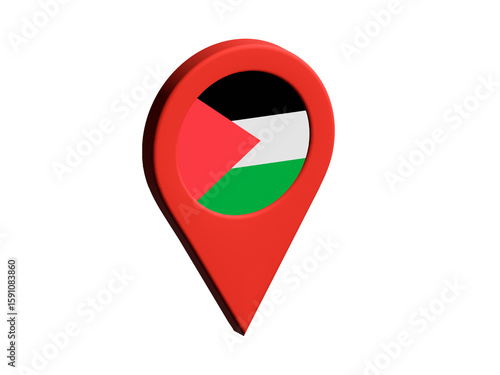 The flag of Palestine, The flag of Palestine in location icon, mockup of Palestine flag Free Download The flag of Palestine, The flag of Palestine in location icon, mockup of Palestine flag - GFXLoad