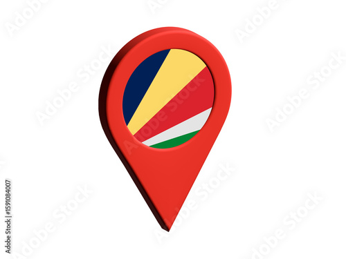 The flag of Seychelles, The flag of Seychelles in location icon, mockup of Seychelles flag Free Download The flag of Seychelles, The flag of Seychelles in location icon, mockup of Seychelles flag - GFXLoad