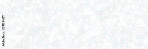 Abstract background of polygons on white background.