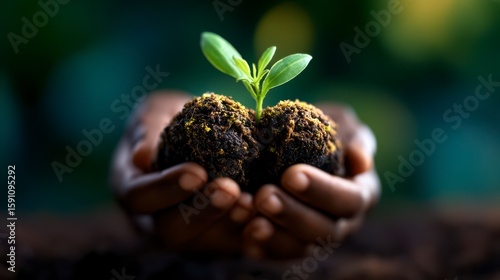 Compassionate Arms Unite for a Green Earth. Embrace global sustainability through kindhearted action for a healthy planet.