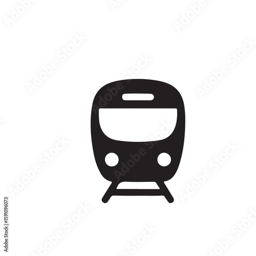 Minimalist Train Icon A Streamlined Symbol for Transportation Design and Efficient Travel Solutions