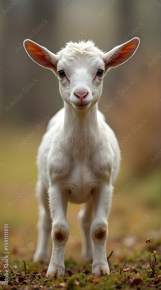 Obraz premium Rove goat kid, standing