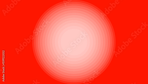 White sphere circles isolated on red background. White round ball as wallpaper.