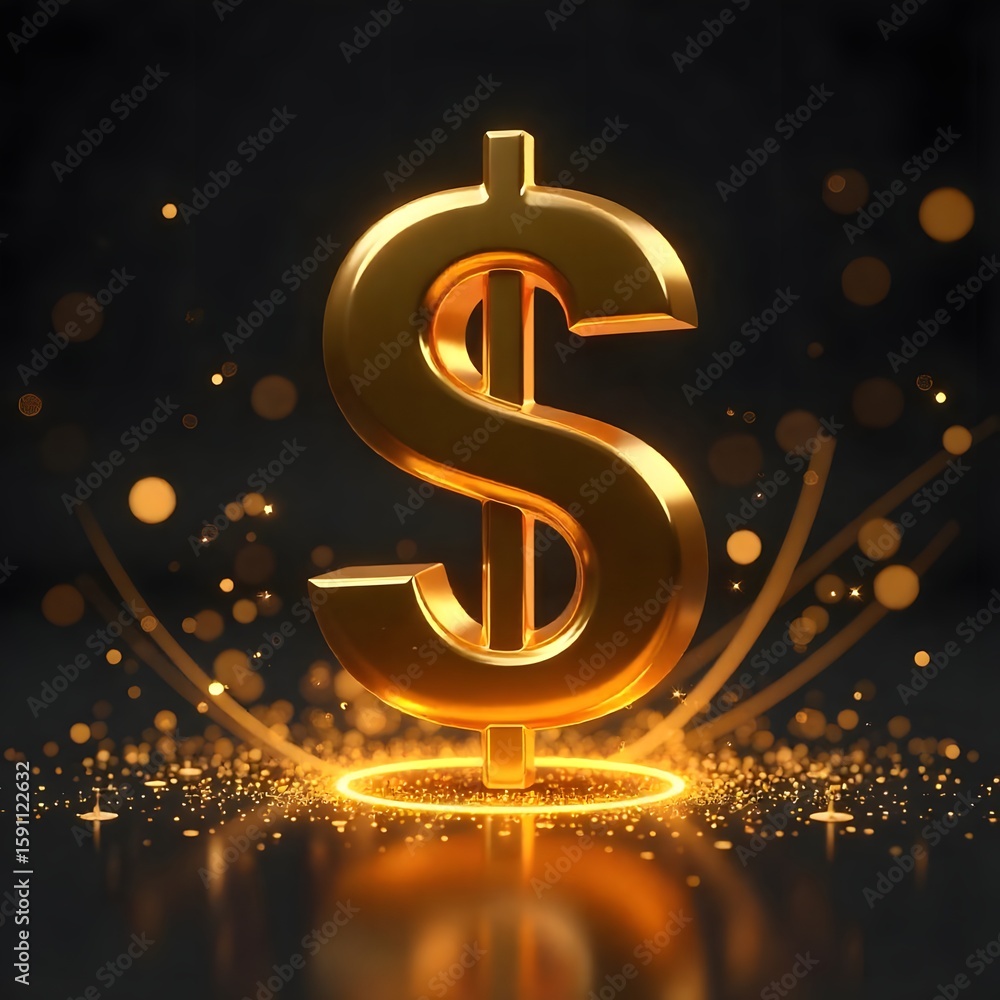 golden dollar sign golden dollar sign
