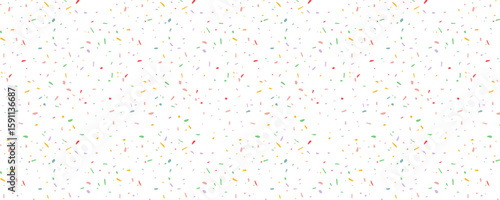Seamless pattern with colorful falling decorative sprinkles banner, poster, cards background. birthday cover elements Seamless Pattern with Color Sprinkles. Colorful Vector Carnaval Confetti backdrop.