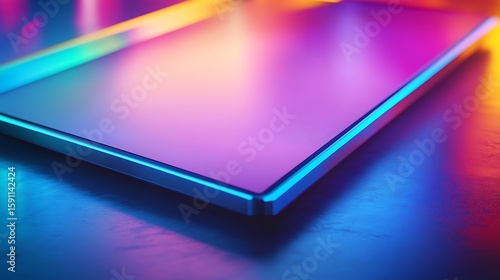 Colorful tablet mockup