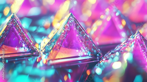 Abstract geometric shapes in vibrant colors (21)