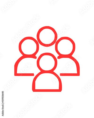 social network icon people 